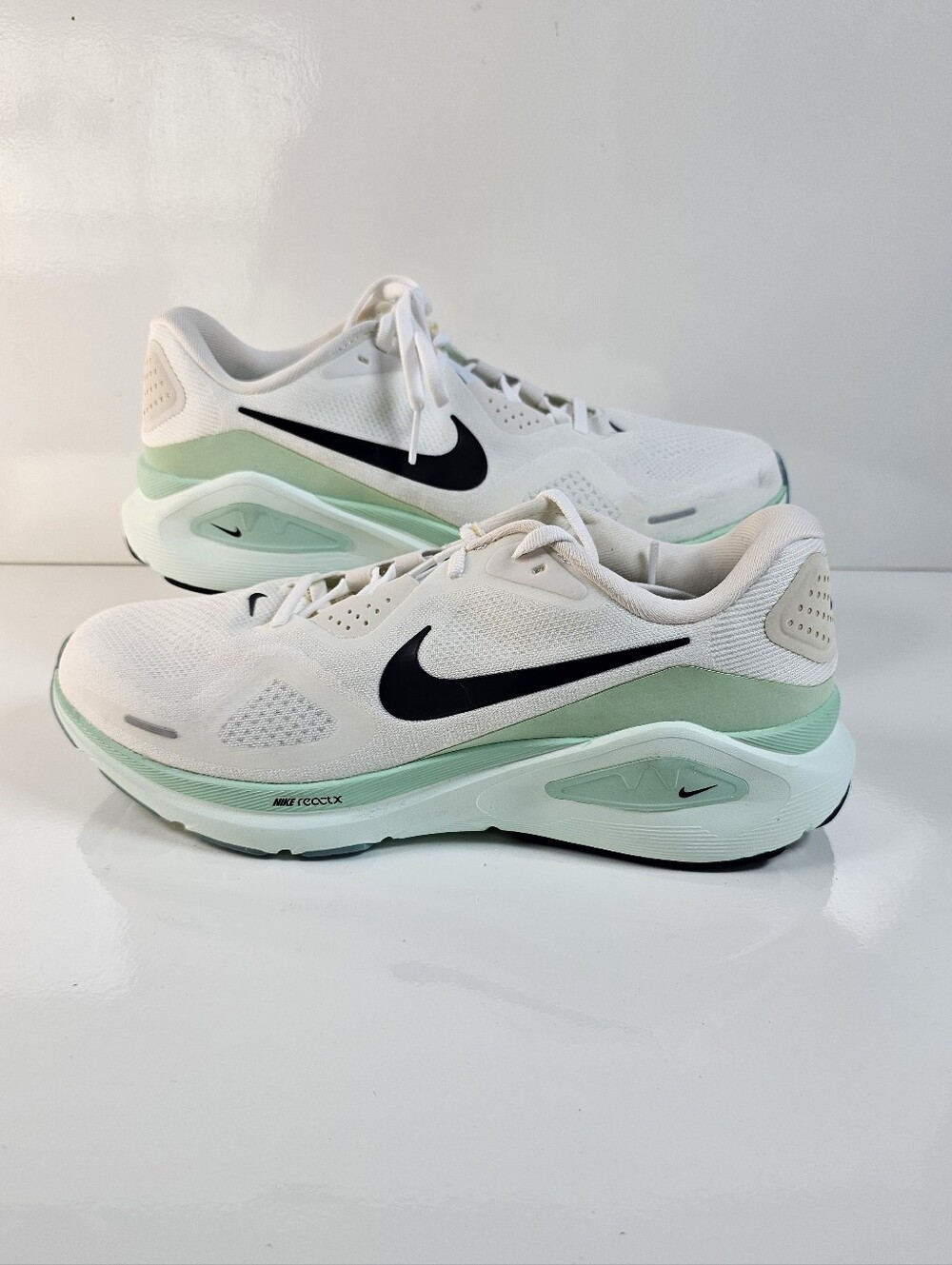 Nike Structure 26 Wide ReactX White Mint Running Shoes Women’s 11 NWOB